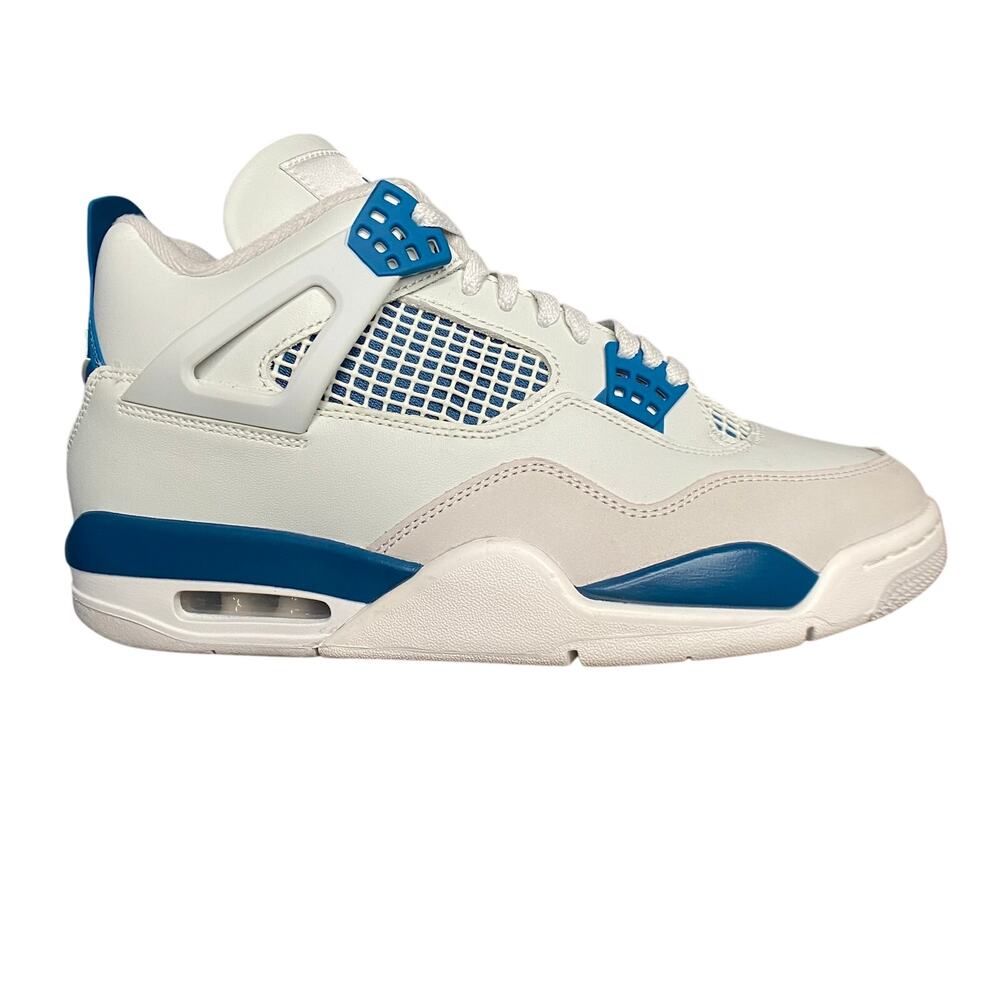 Air Jordan 4 Retro Sneakers Men Sz 10.5 Industrial Blue High Top Heritage - Picture 2 of 14